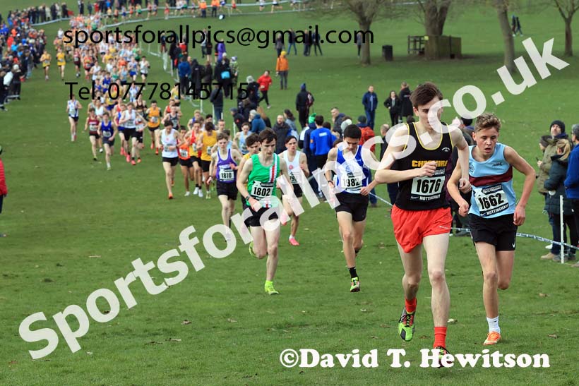 Mens Under-17s, 2024 CAU Inter Counties Cross Country Champs., Wollaton Park, Nottingham. Photo: David T. Hewitson/Sports for All Pics